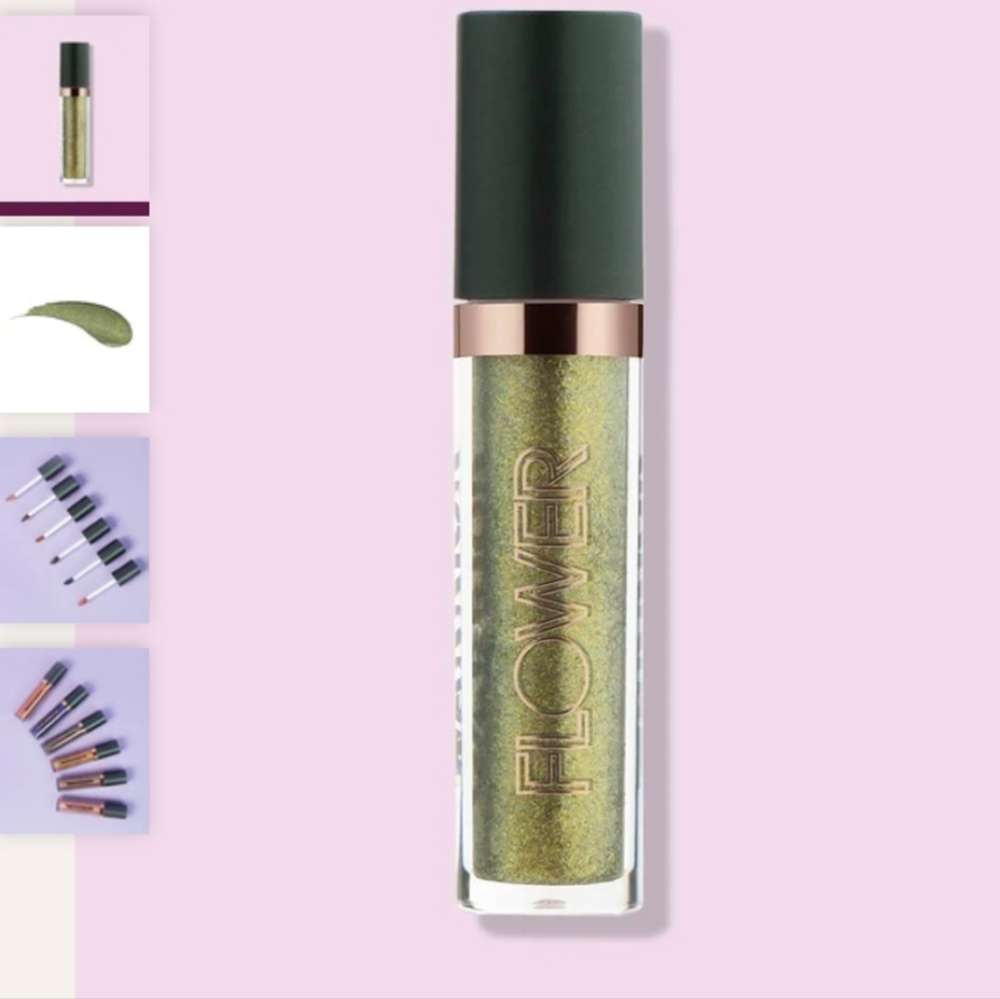 Flower Power Warrior Glitter Eyeshadow Green Camo NWT